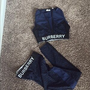 Burberry Dark Blue Activewear Ensemble